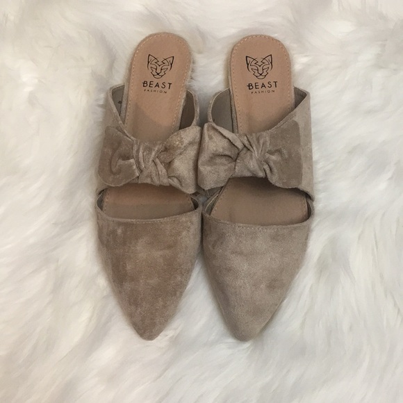 💔LAST PAIR💔 Maizy Ribbon Mule-Taupe - Picture 2 of 4